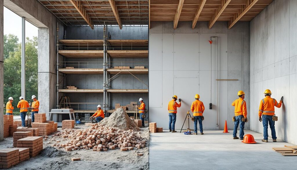 découvrez les différences essentielles entre le gros œuvre et le second œuvre dans la construction, pour mieux comprendre les étapes clés de votre projet de bâtiment.