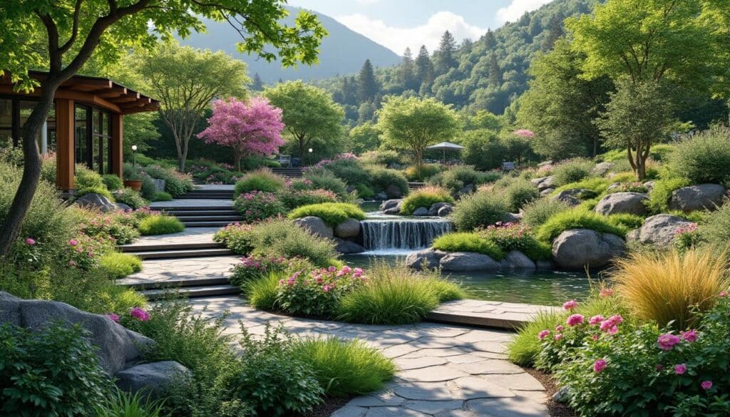 découvrez des idées d'aménagement astucieuses pour transformer votre terrain en pente en un jardin fonctionnel et esthétique.