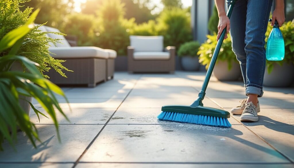 découvrez des astuces efficaces pour nettoyer votre terrasse tout en préservant l'intégrité des joints, grâce à nos conseils simples et naturels.