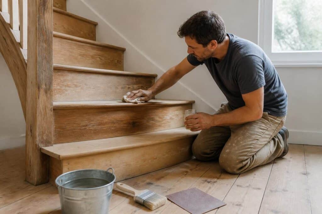 découvrez nos conseils pour rénover un escalier en bois sans l'abîmer, en préservant sa beauté et sa durabilité grâce à des méthodes efficaces et respectueuses du matériau.