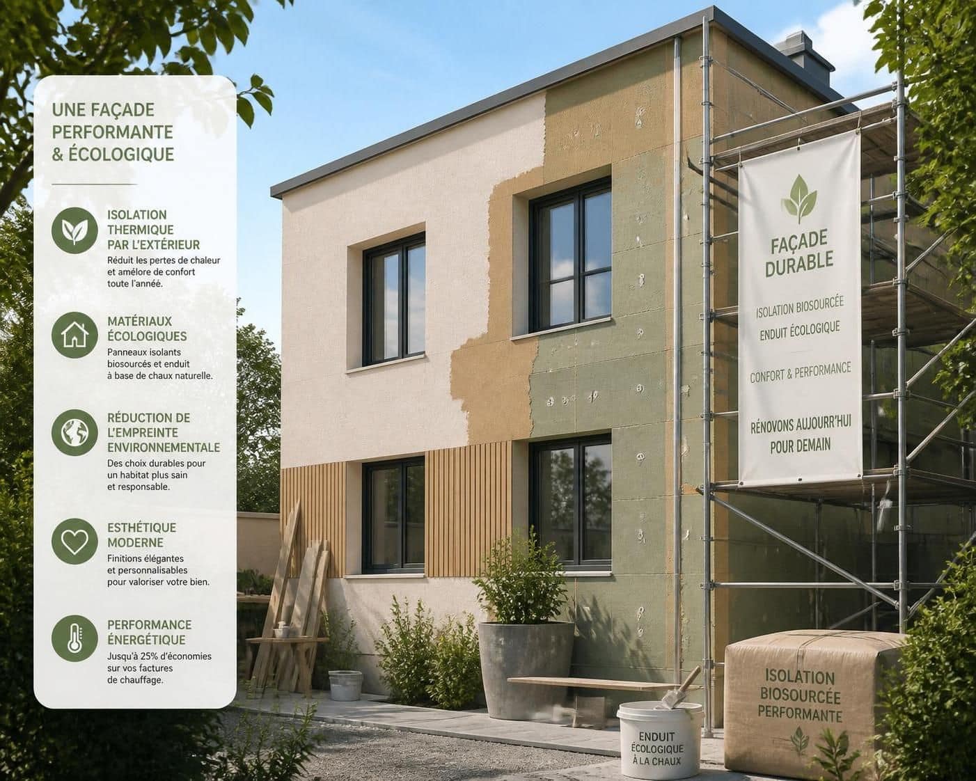 d&eacute;couvrez les techniques modernes et durables pour la r&eacute;novation de votre fa&ccedil;ade, alliant esth&eacute;tique et protection optimale pour votre b&acirc;timent.